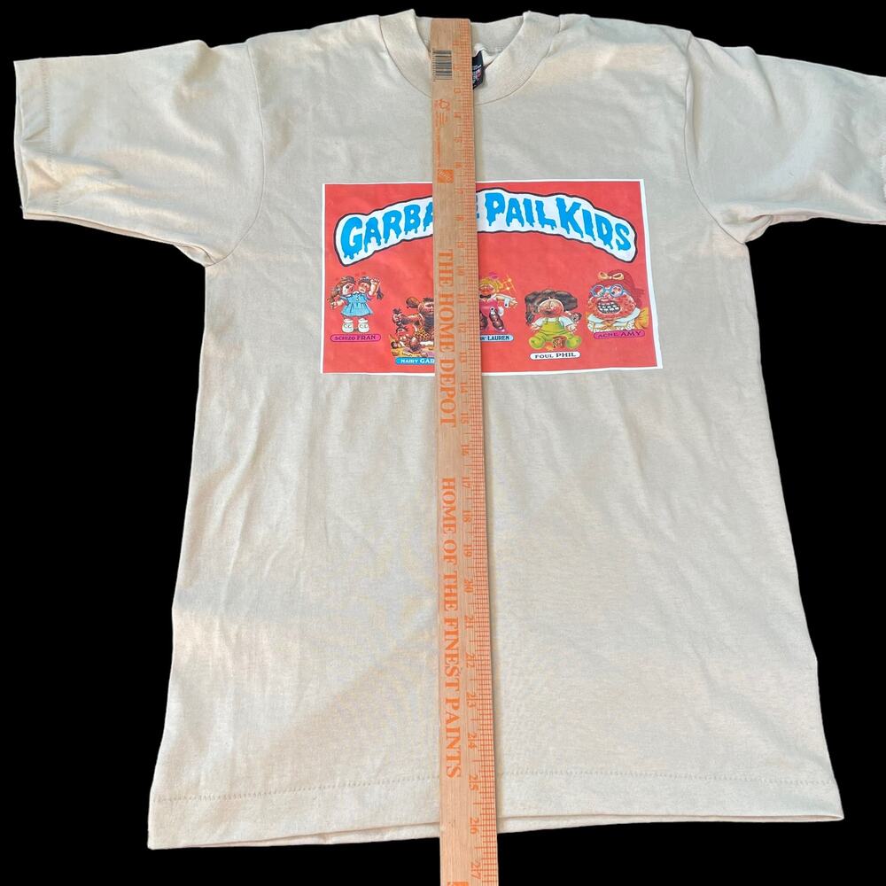 Garbage Pail Kids Tshirt Size Med Single Stitch USA Vtg 1980 Screen Stars Beige